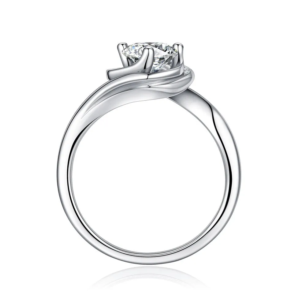 1 CT. Eternal Love Moissanite Sterling Silver Ring