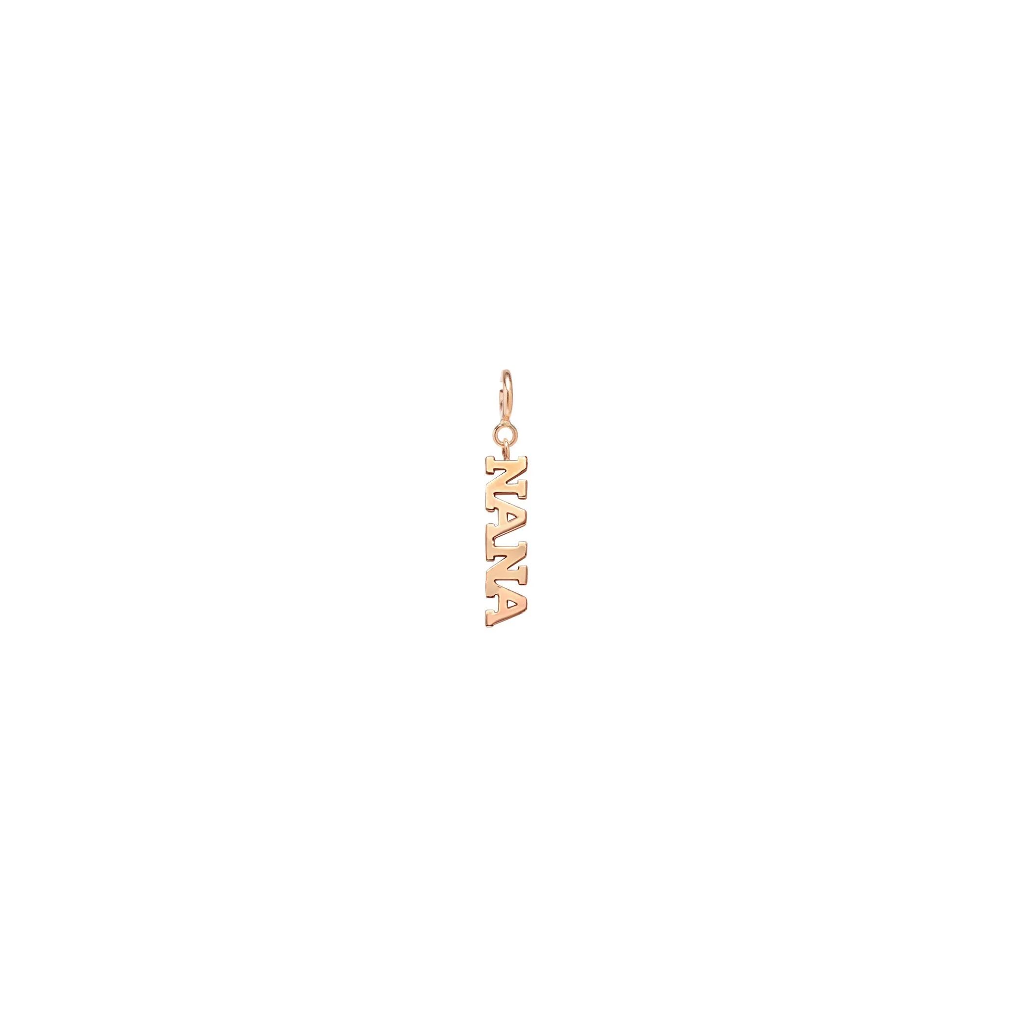 14k Single Itty Bitty NANA Charm