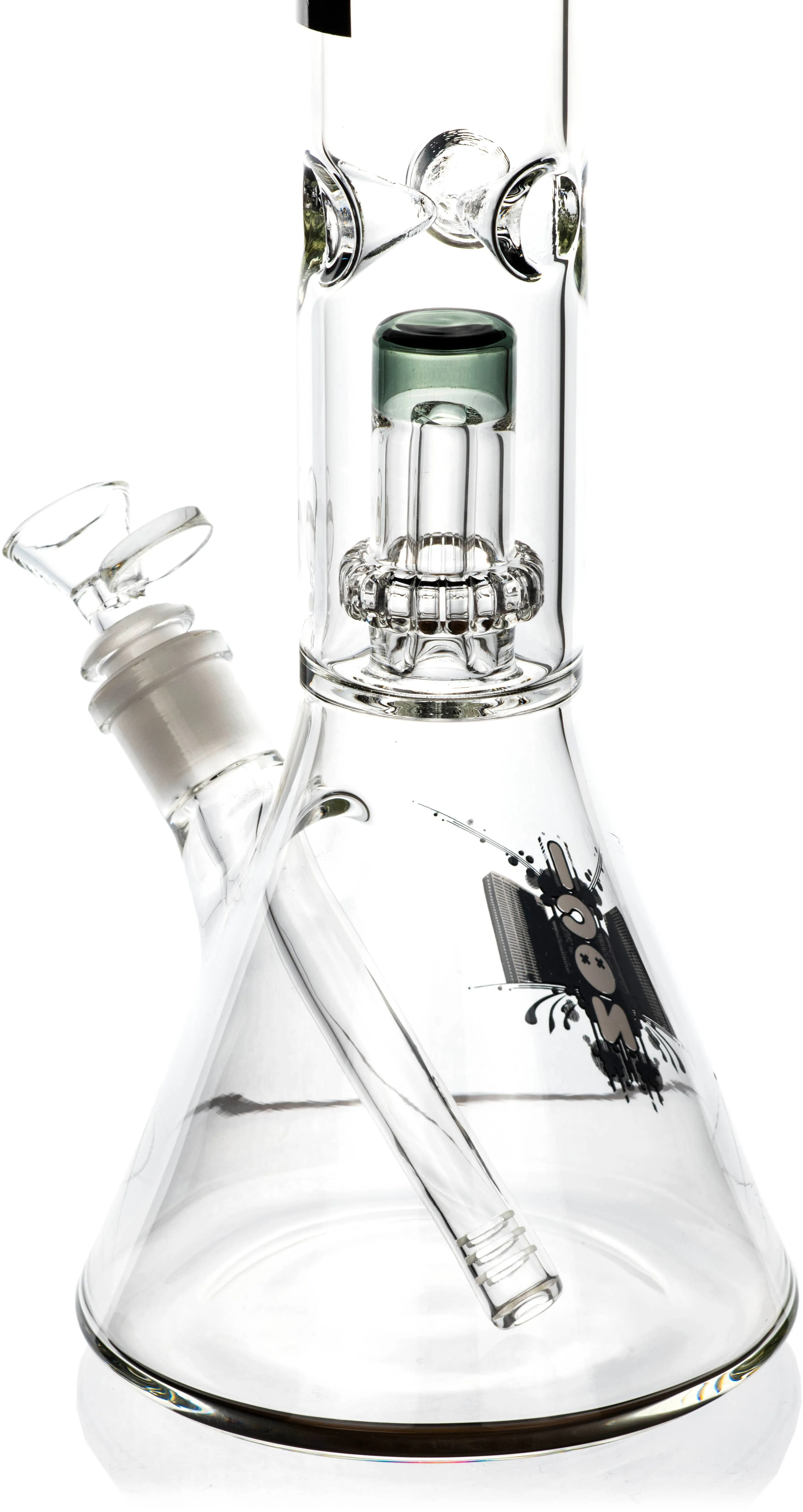 16 Showerhead Single Chamber Beaker Bong, by ICON Glass