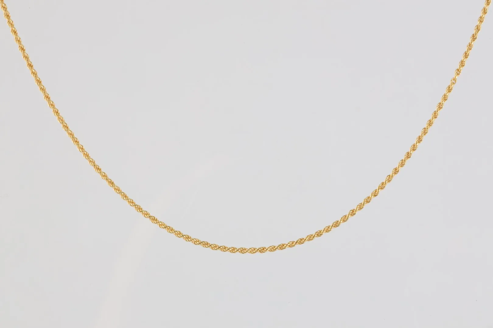 20” 14k Yellow Gold Rope Chain Necklace (6.3g)