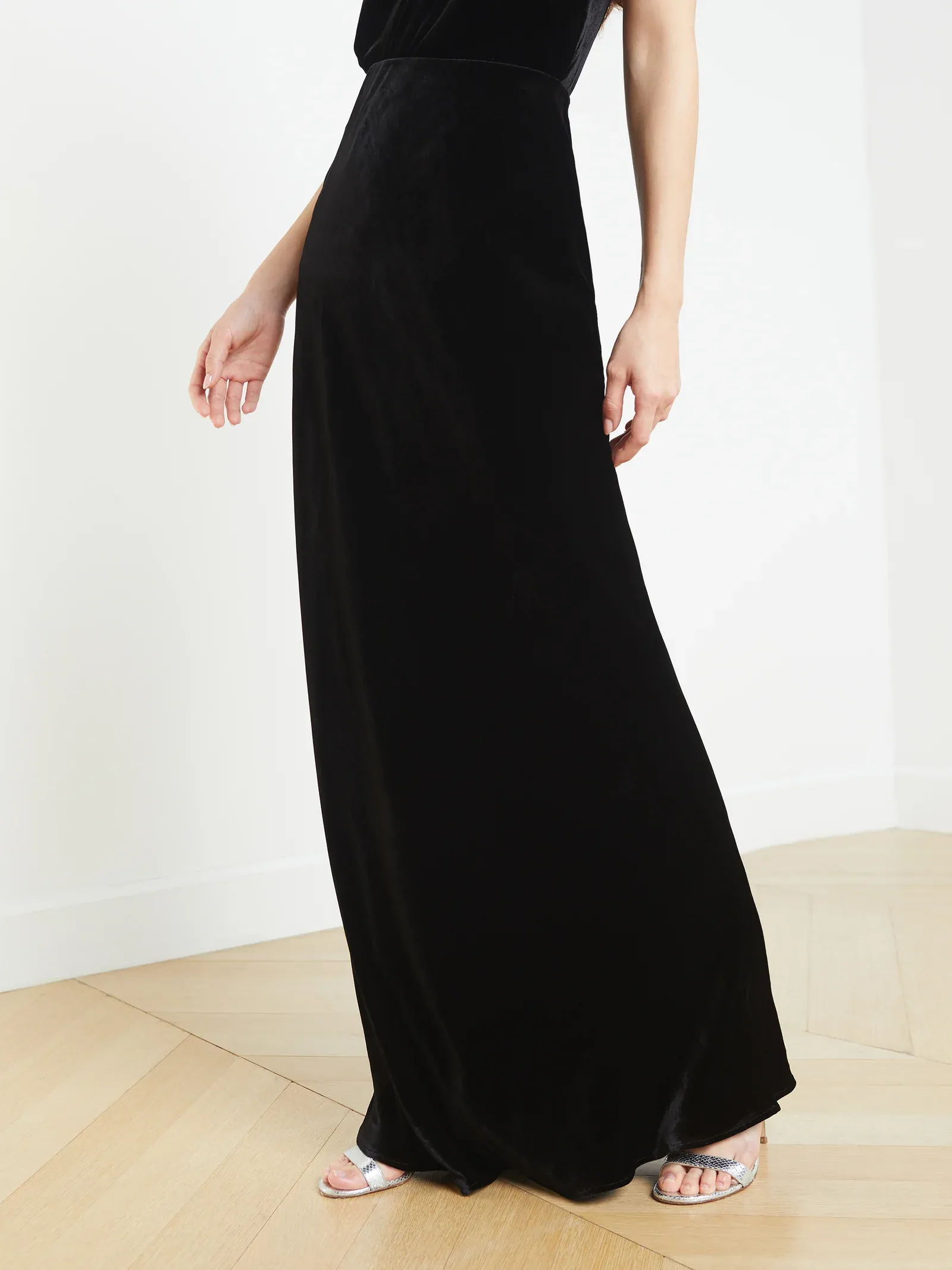 3364SVT2b L'agence Zeta Long Skirt