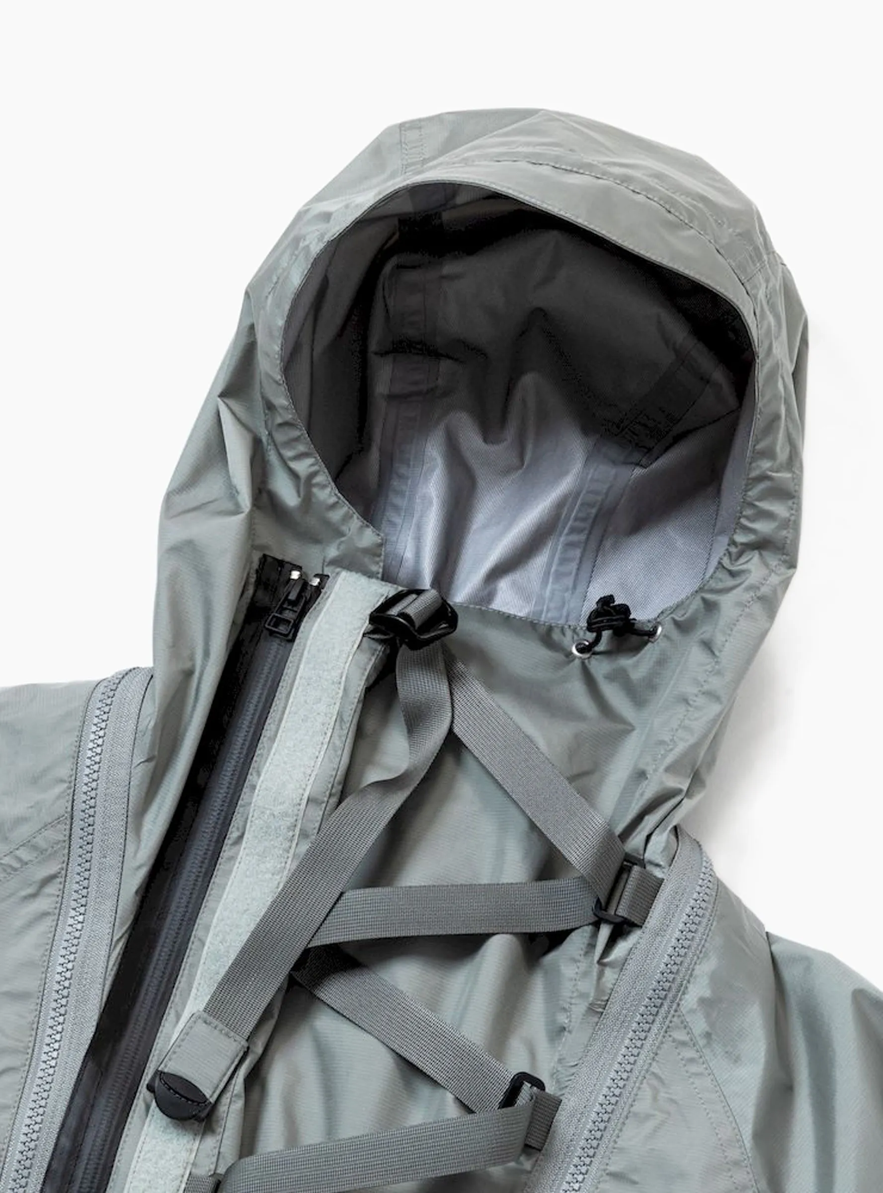 Air Circulation System Rain Jacket Battleship Grey