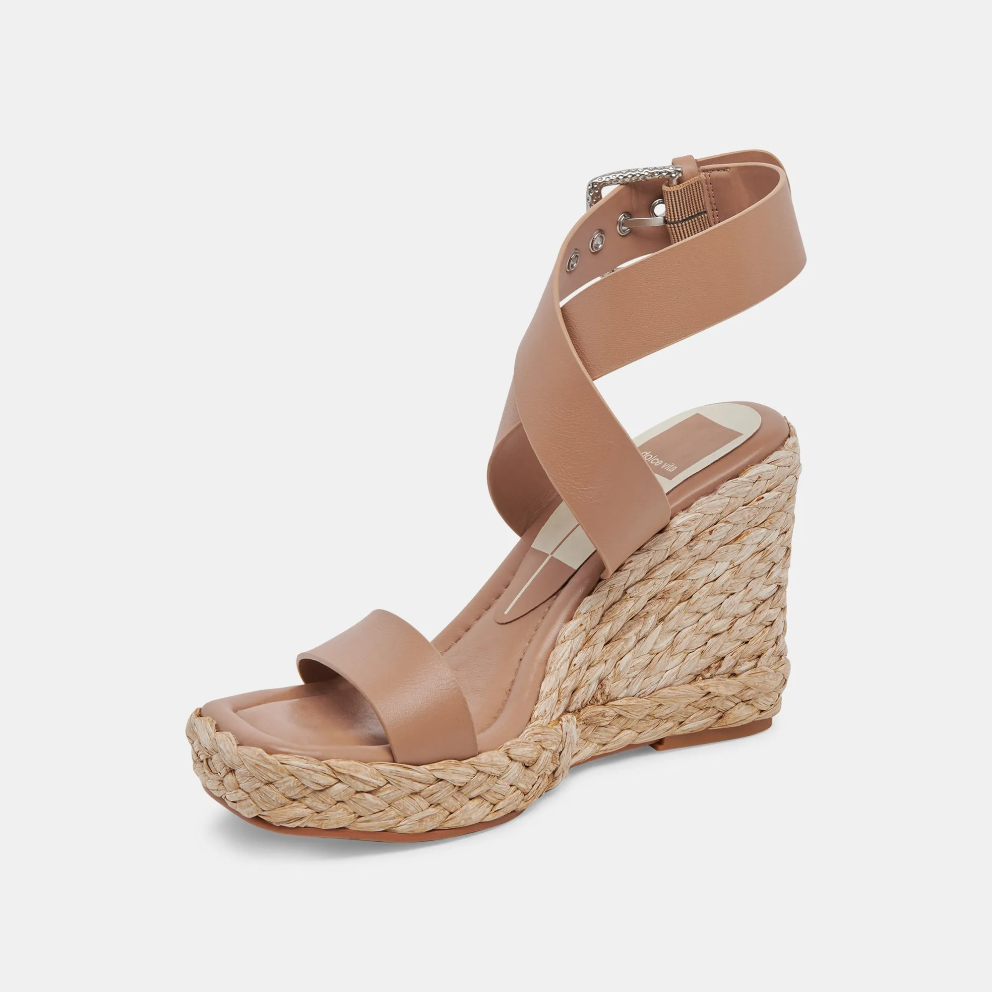 ALDONA WEDGES CAFE LEATHER