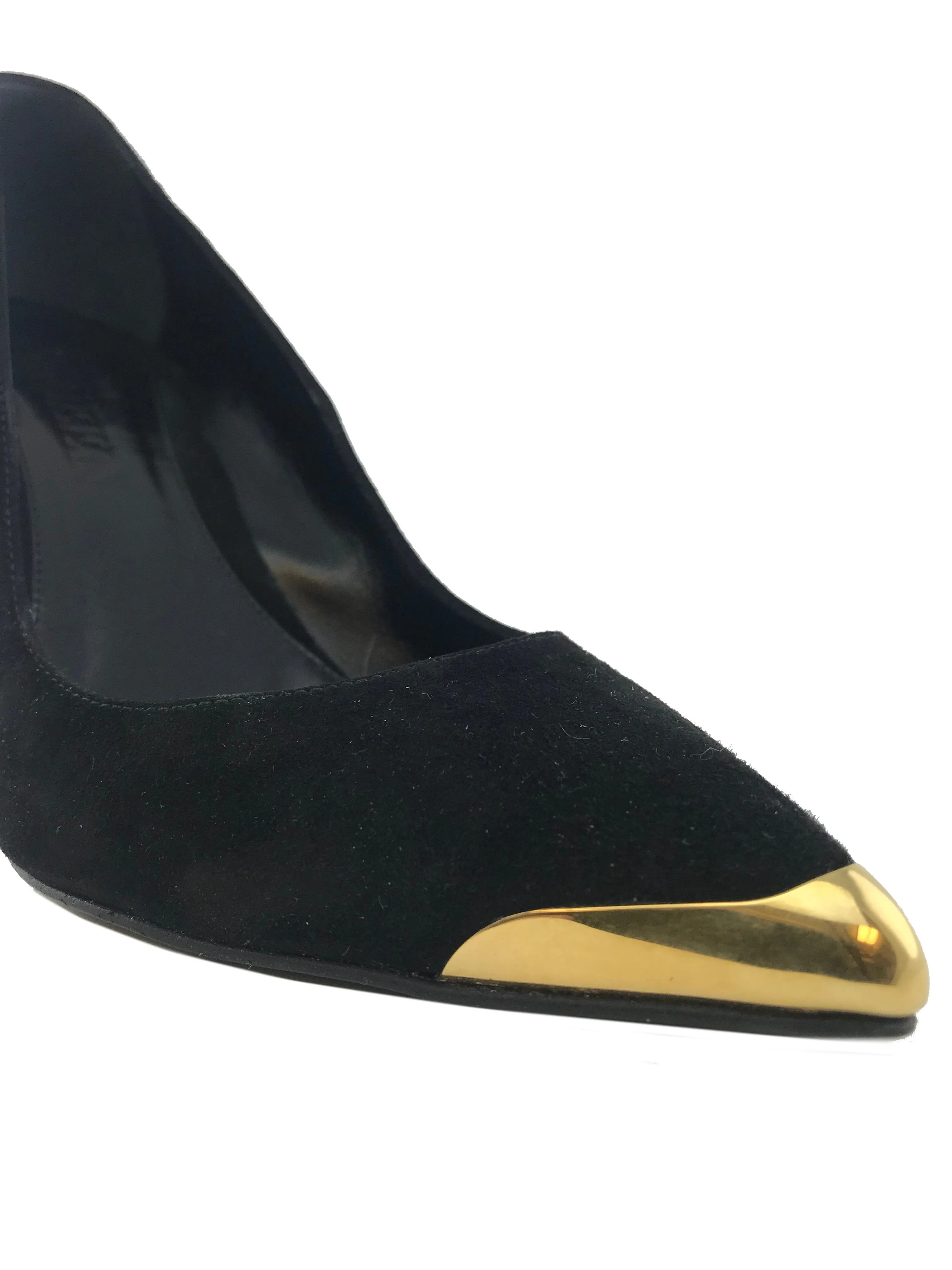 Alexander McQueen Gold Cap Toe Pumps Size 9