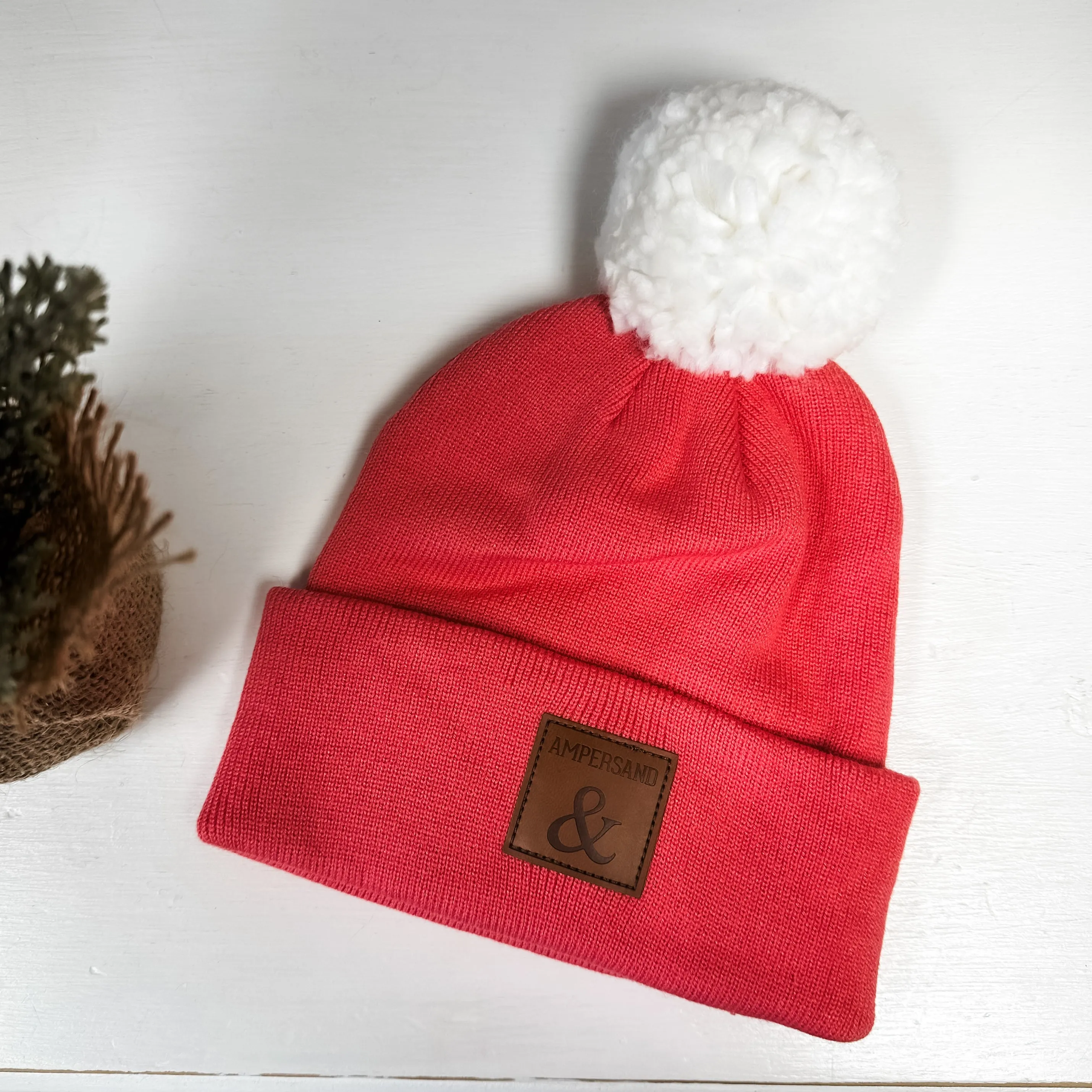 Ampersand Avenue Pom Beanie - Watermelon