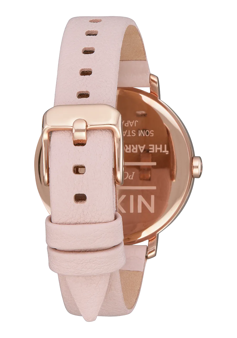 Arrow Leather - Rose Gold / Light Pink