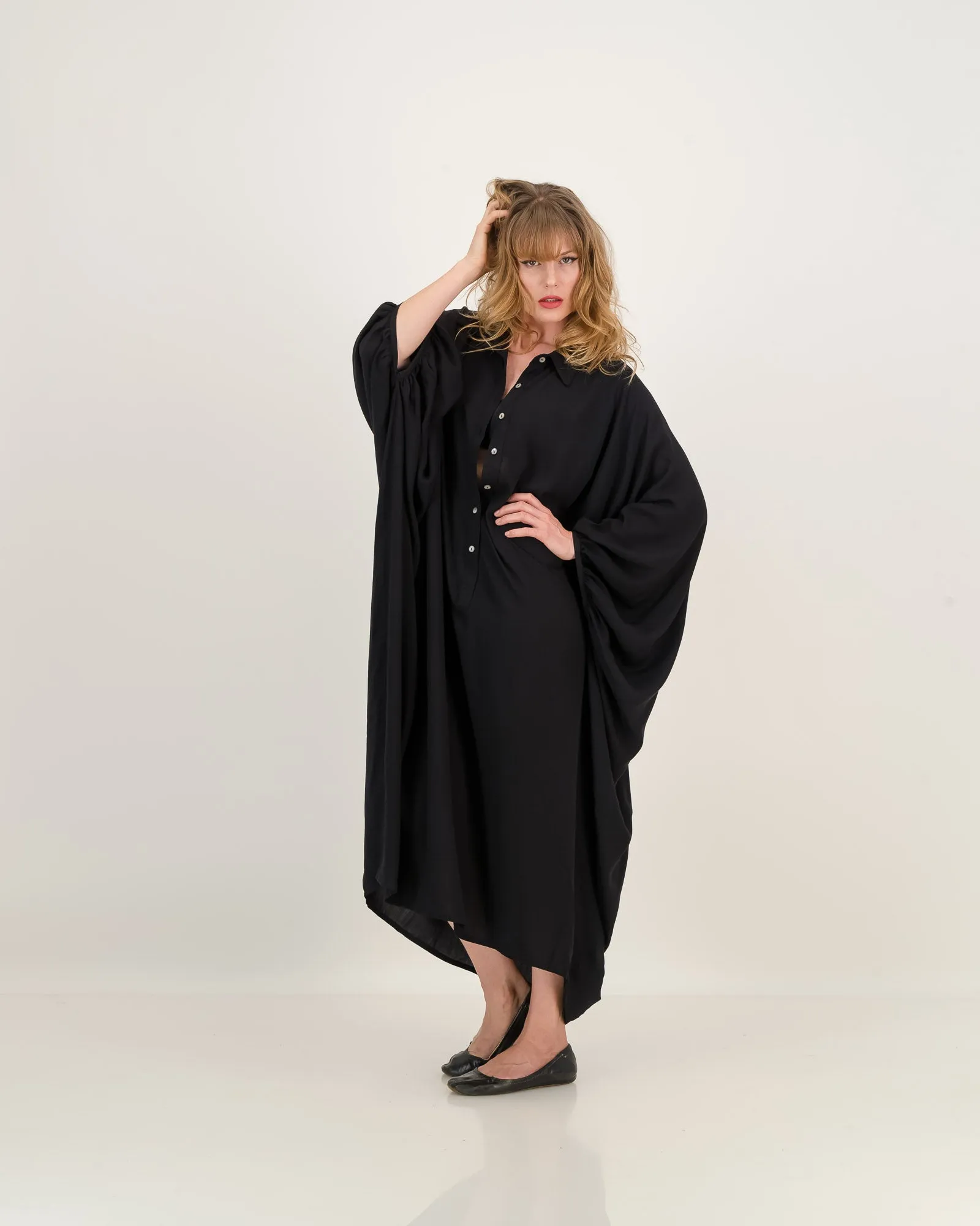 artist kaftan - black