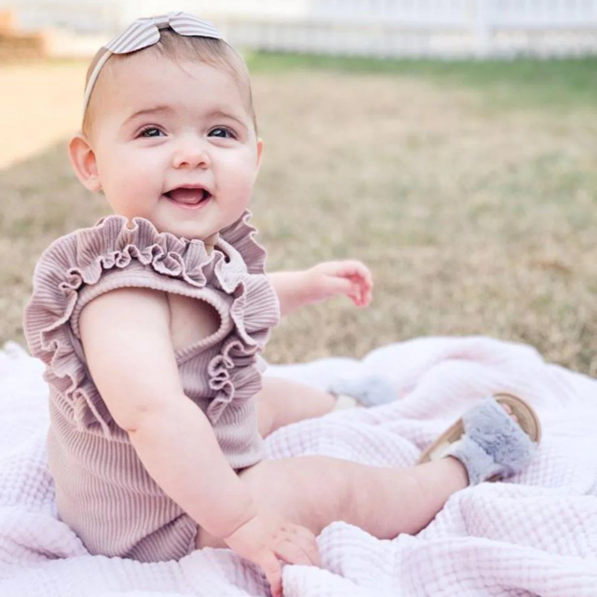 Baby Knit Cotton Romper