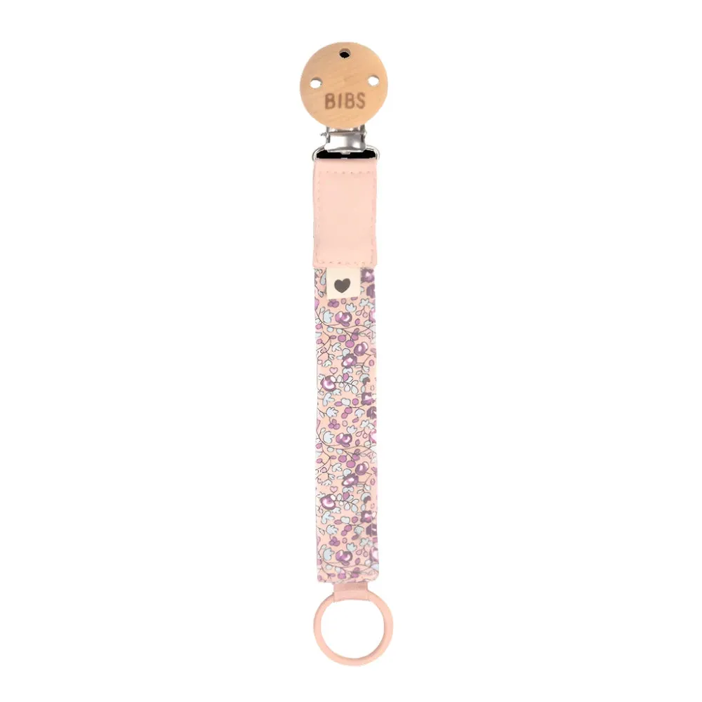 BIBS Dummies - Liberty Pacifier Clip Eloise/Blush