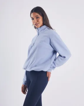 Birdie Fleece Half Zip Dusky Blue