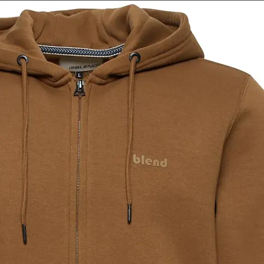 Blend Downton men's full zip hoodie 20714494 180930 coffee