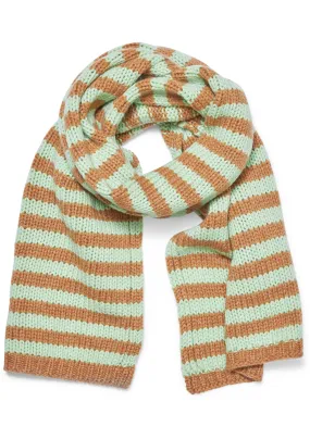 Brown & Pistachio Cashmere Scarf