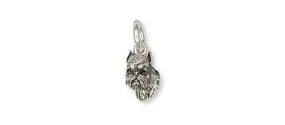 Brussels Griffon Charm Handmade Sterling Silver Dog Jewelry GF7-C