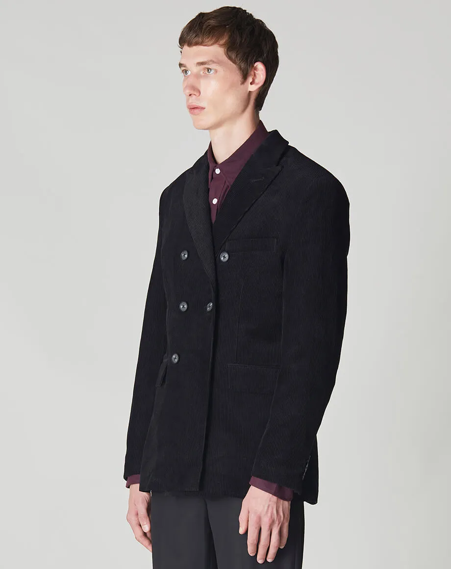 BURROUGHS CORD MEN’S BLAZER | BLACK