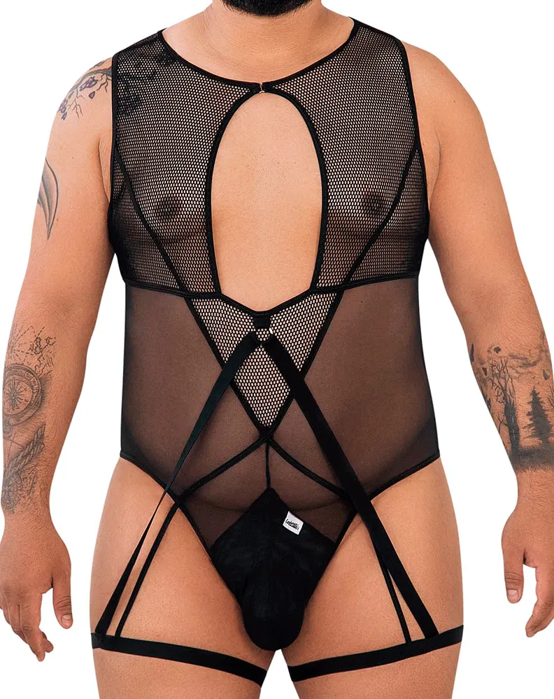 Candyman 99650x Mesh Bodysuit Black