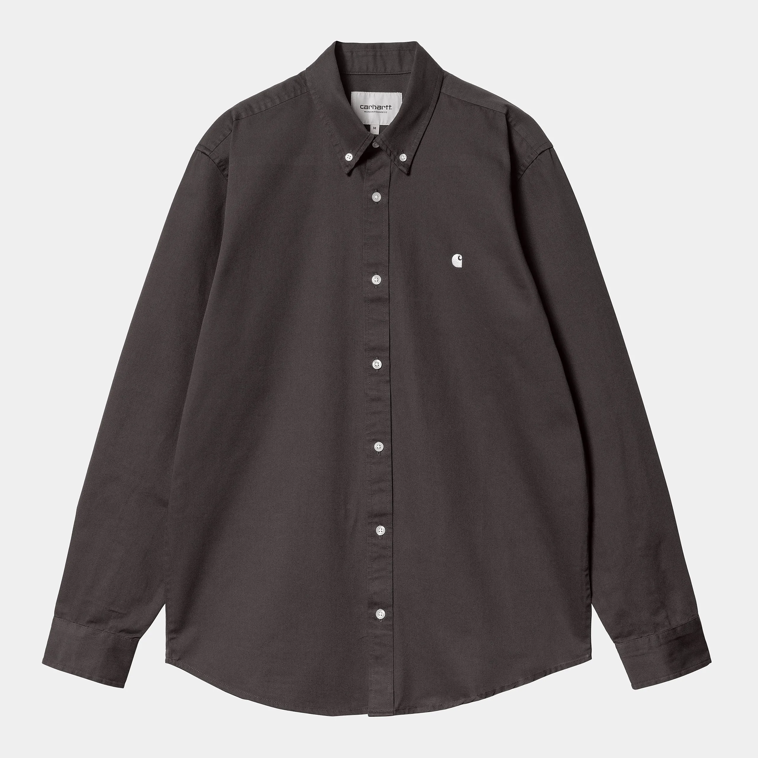 Carhartt L/S Madison Shirt - Charcoal/White