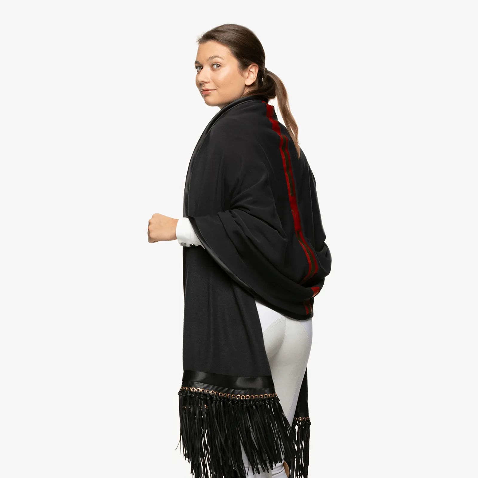 Cashmerefleece Fringe Stole "Midnight Black"