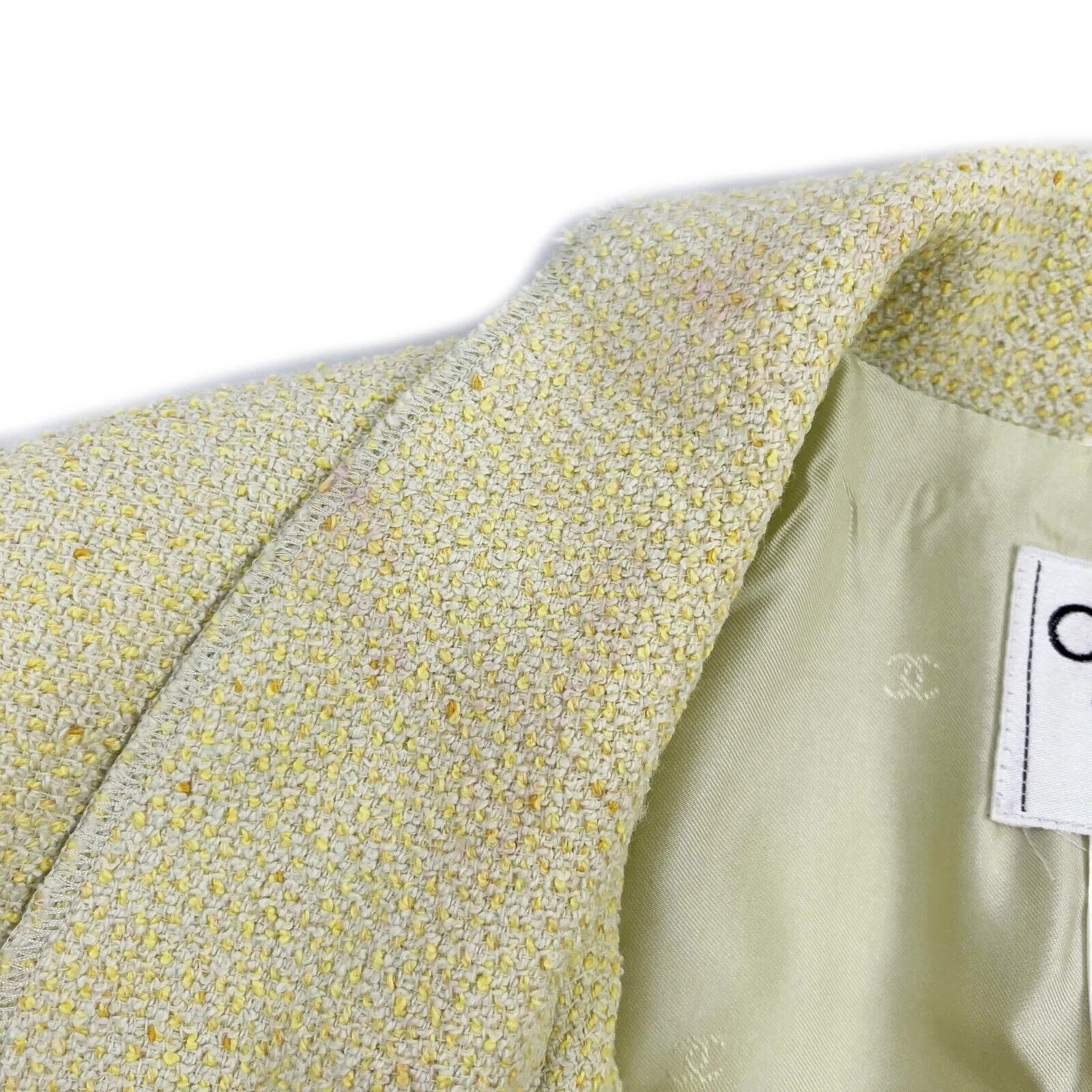 Chanel - Vintage 98P Blazer - Single Breasted Pastel Chartreuse - 42 - US Large