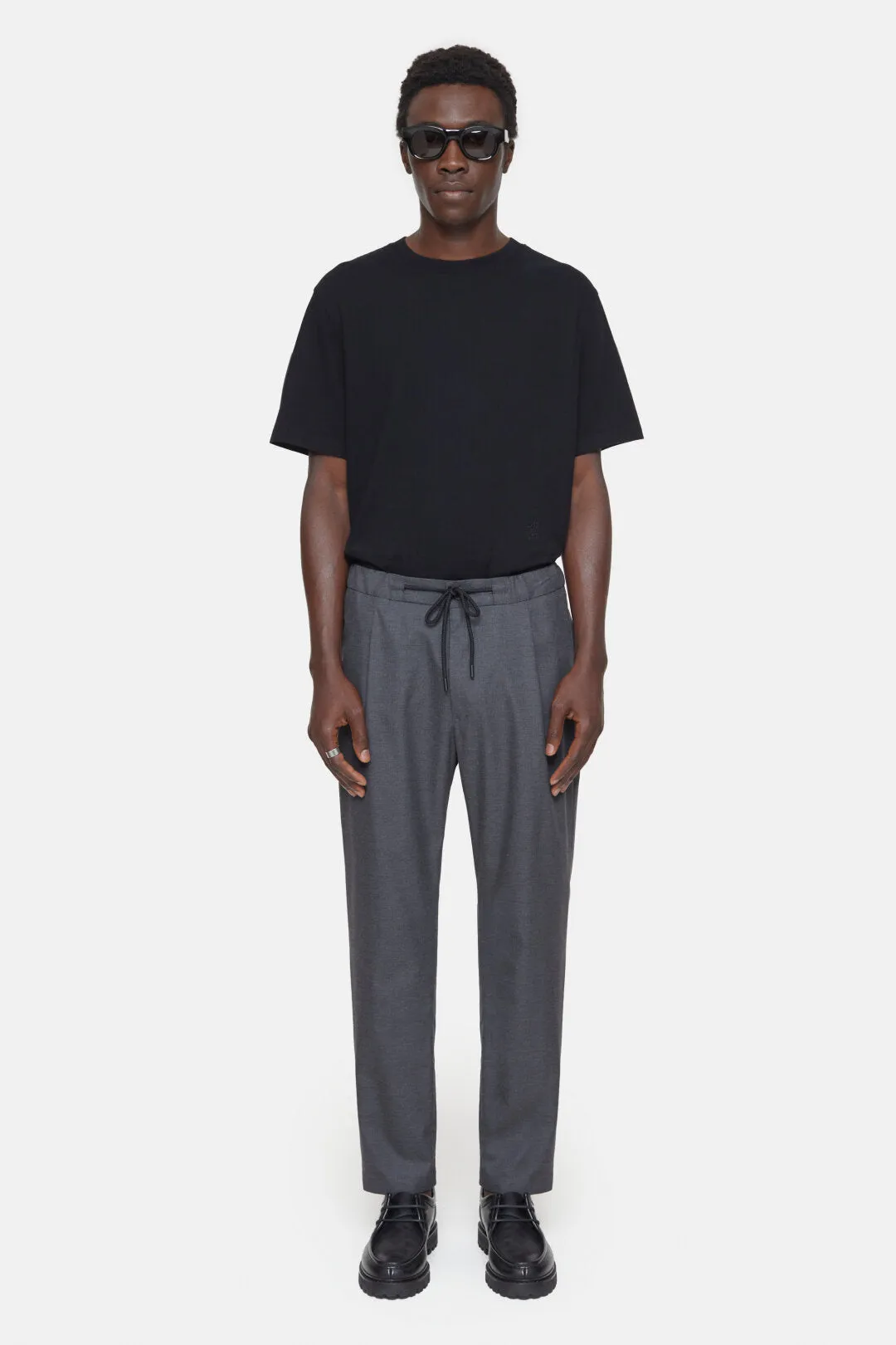 Closed Dark Grey Cotton Wool Vigo Tapered Pant