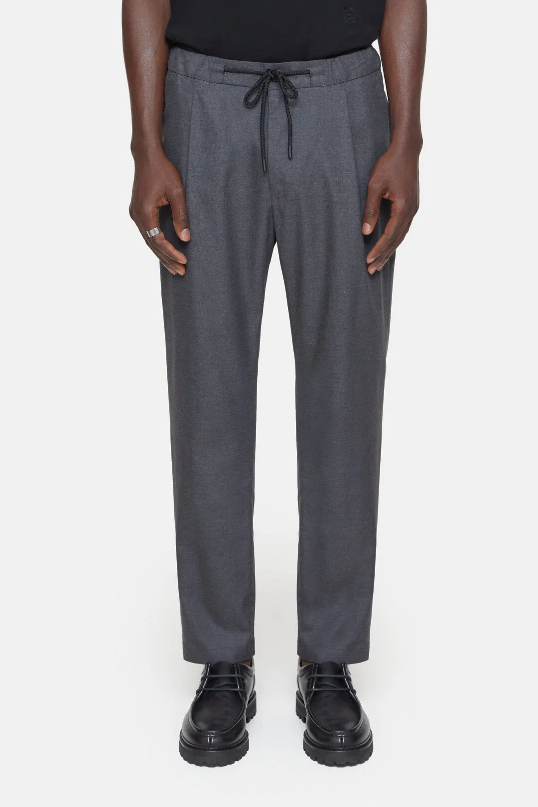 Closed Dark Grey Cotton Wool Vigo Tapered Pant