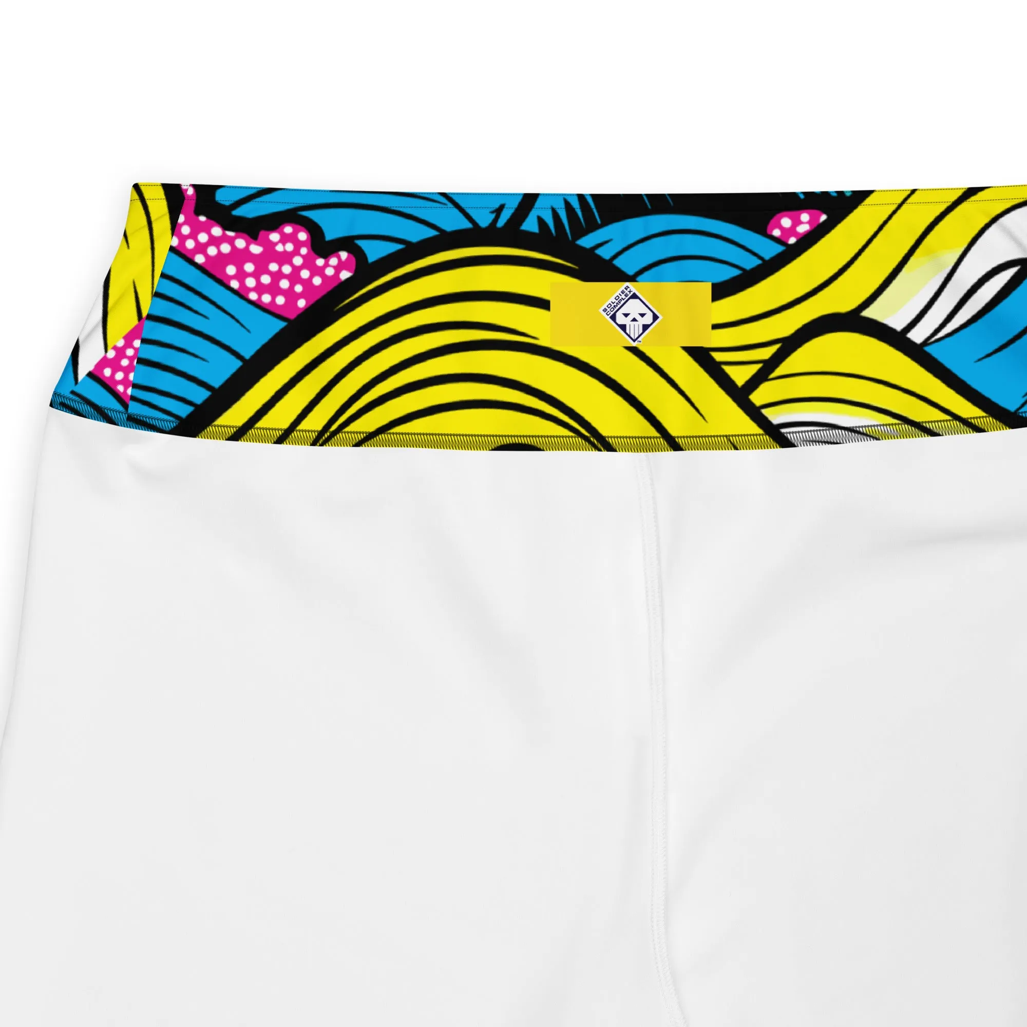 Colorful and Vibrant Roy Lichtenstein Mt Fuji Yoga Plus Sized Pants for Women 001