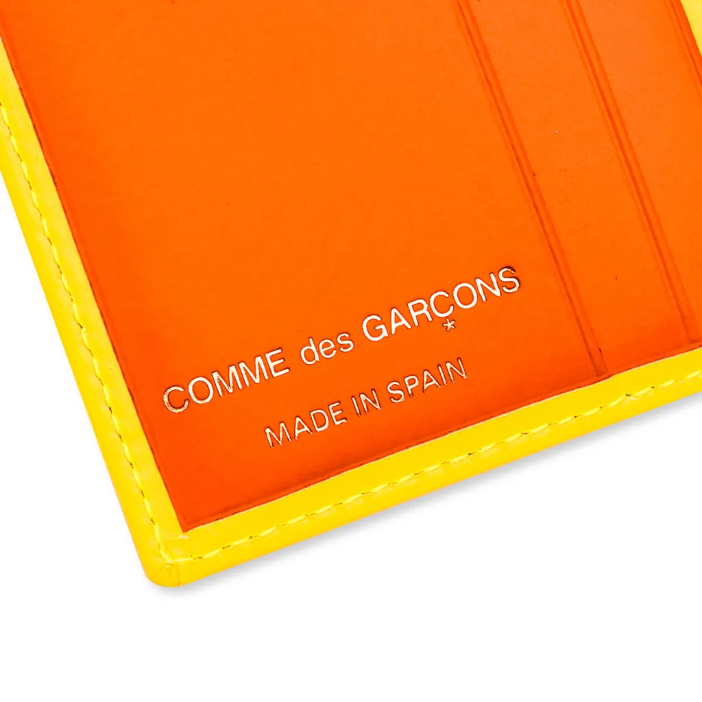 Comme des Garcons Super Fluo Wallet - Yellow/Light Orange