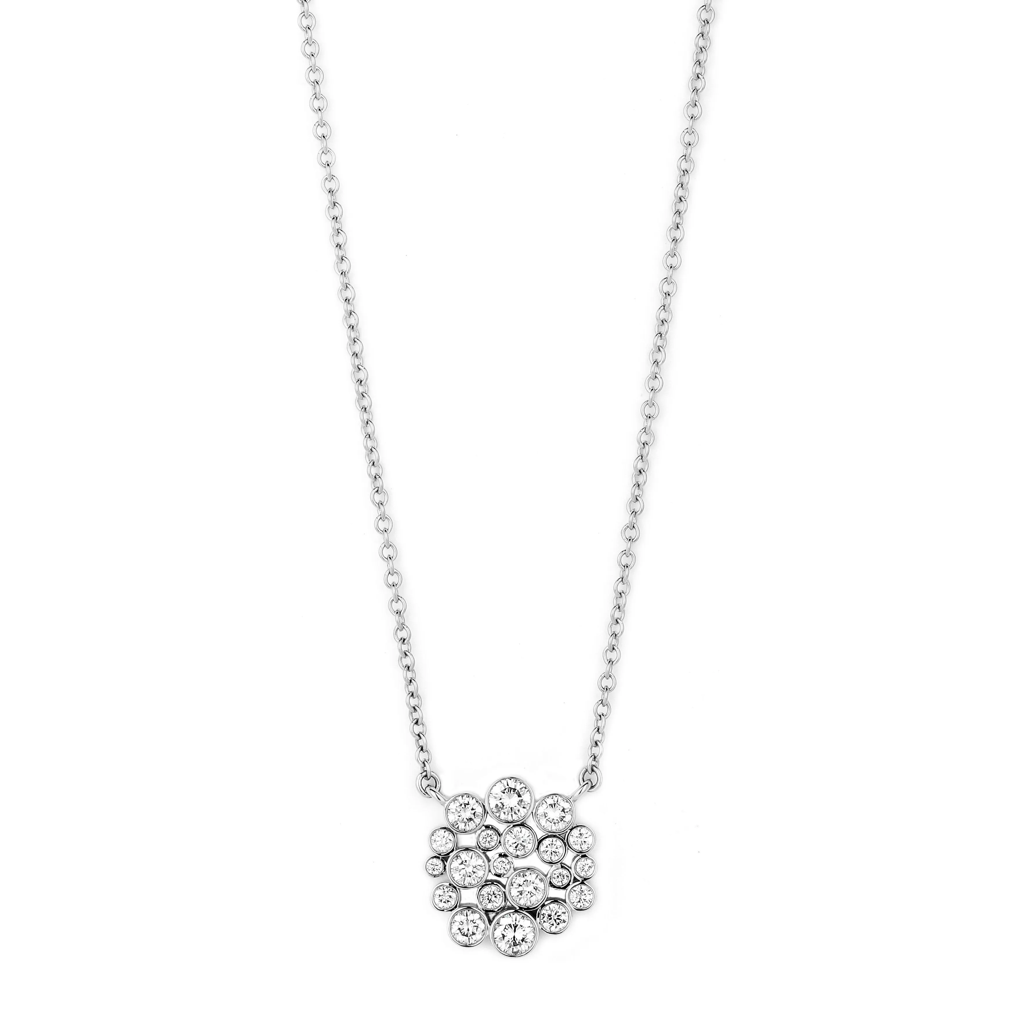 Cosmic Cluster Diamond Necklace