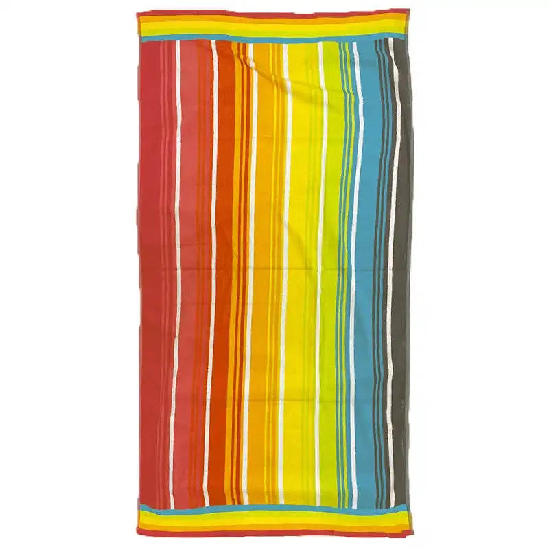 Cotton Beach Towel - Rainbow