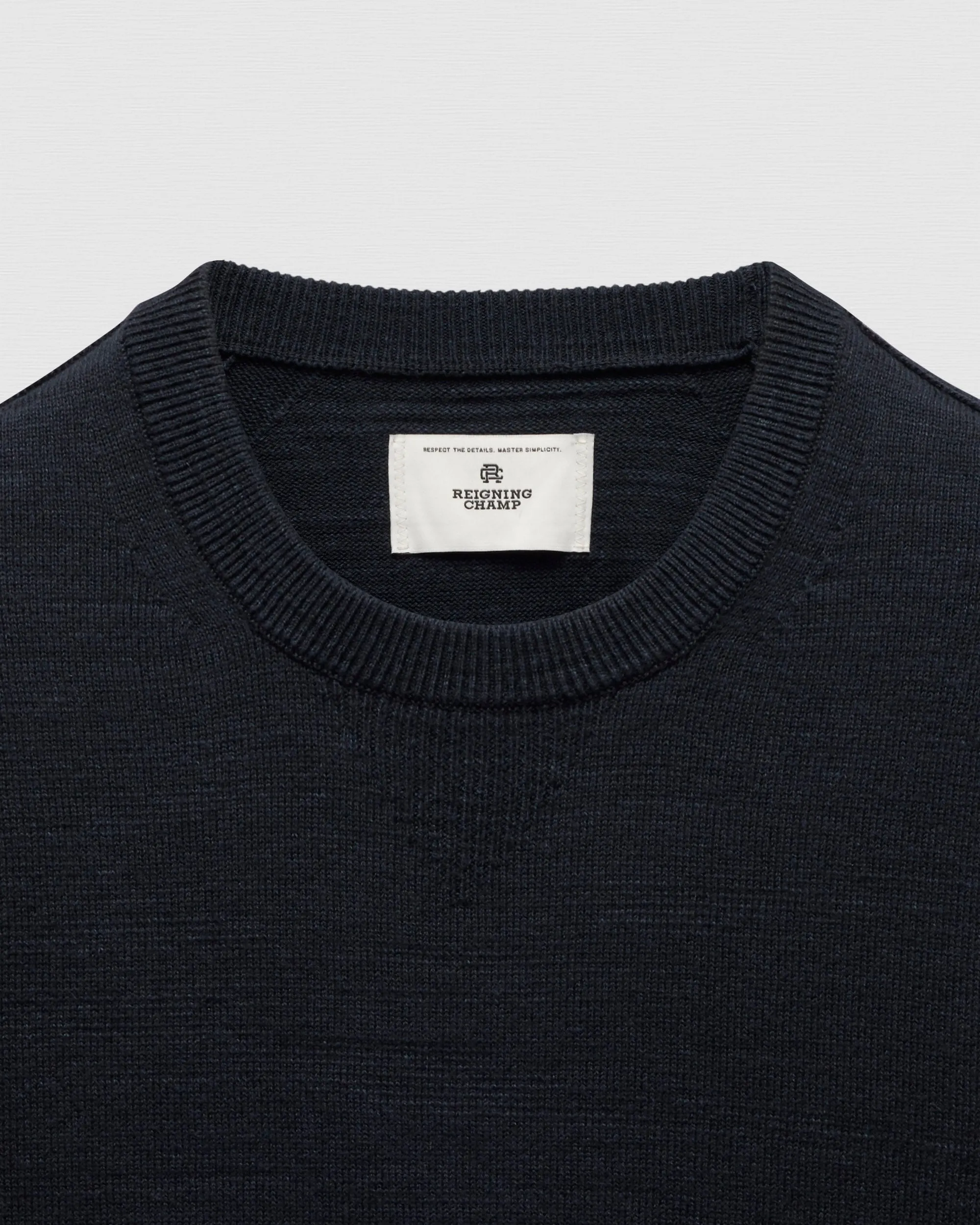 Cotton Slub Laurel Crewneck