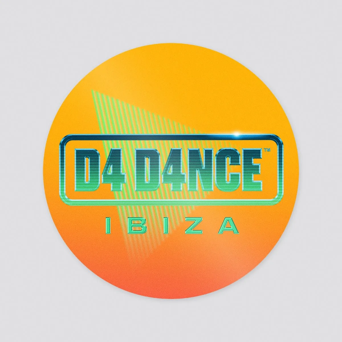 D4 D4NCE Ibiza Circle Logo Sticker