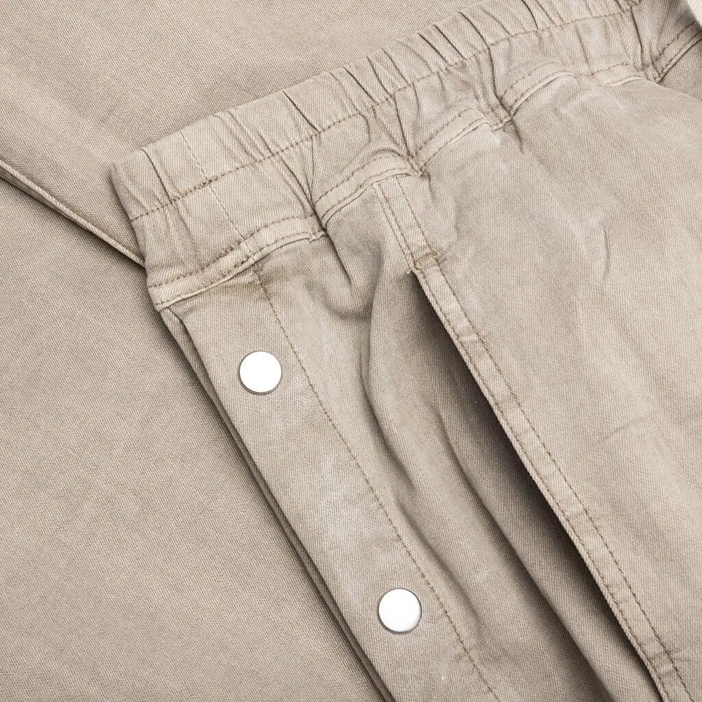 Denim Pusher Pants - Pearl