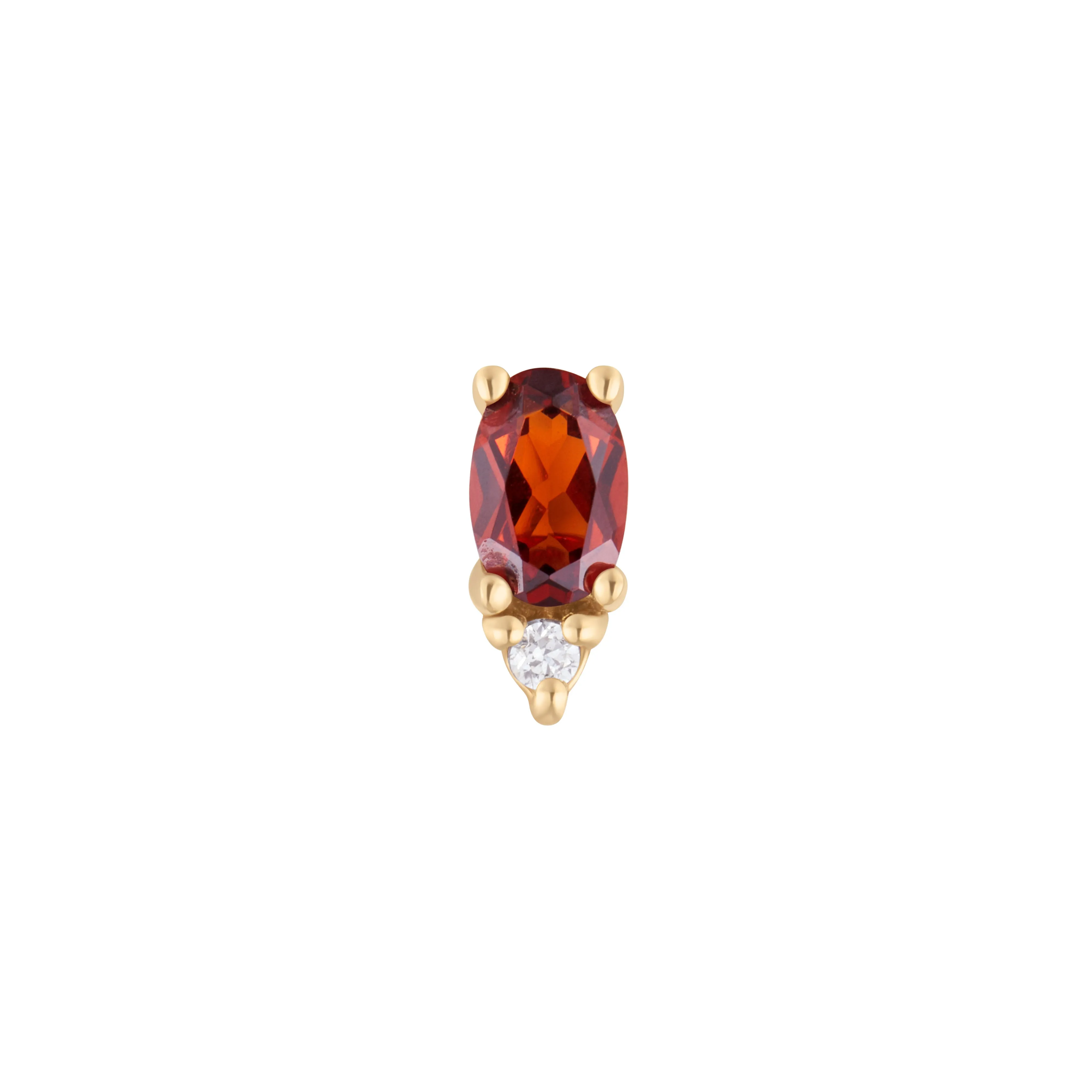 Desden - Garnet   CZ - Threadless End