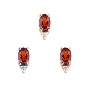 Desden - Garnet   CZ - Threadless End