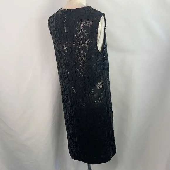 DVonFurstenberg NWT Black Sequined Mini Dress