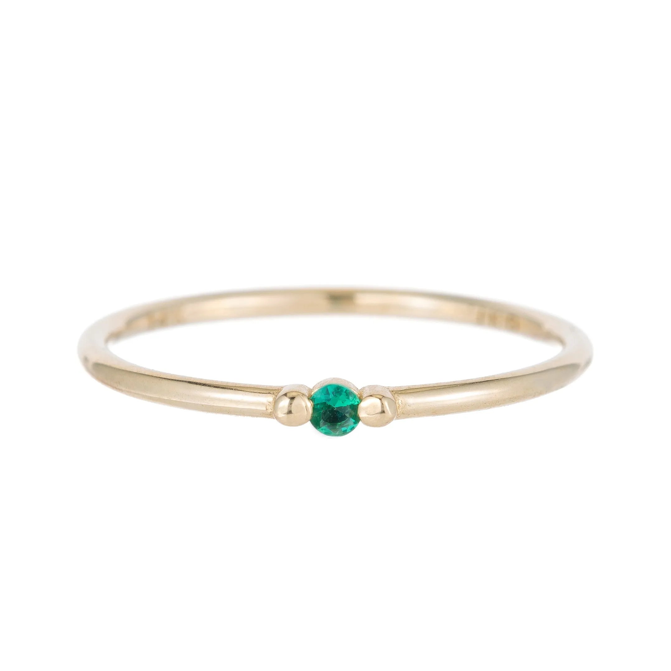 Emerald Ball Ring