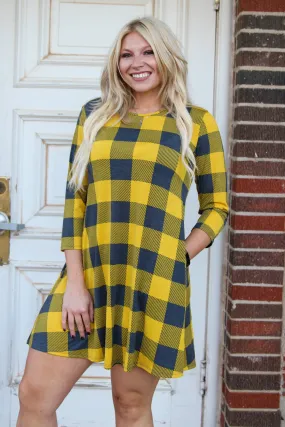 Enid Plaid Dress