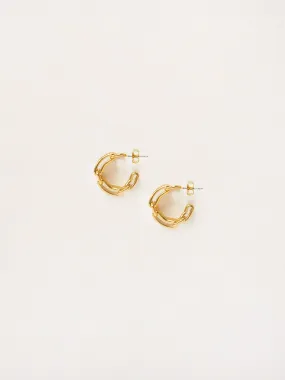 Flat Link Hoop Earring