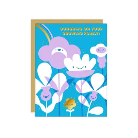 Flower Baby Greeting Card