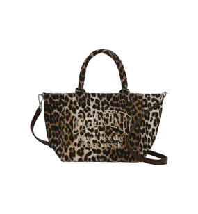 GANNI Leopard Small Easy Shopper