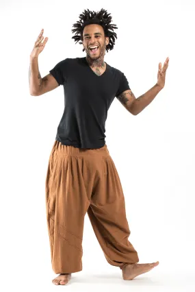 Genie Men's Cotton Harem Pants in Brown