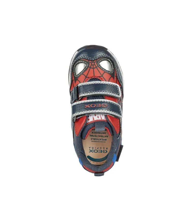 Geox Infant Boys Spiderman Todo Light Up Runner B2584A