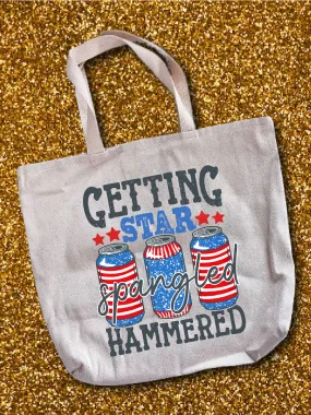 Getting Star Spangled Hammered Tote Bag