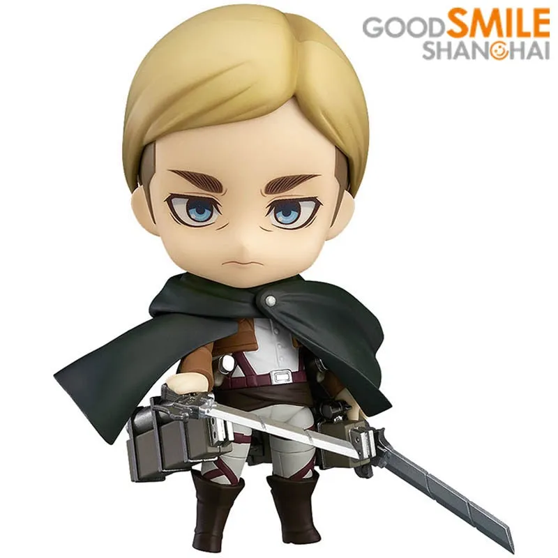 Good Smile Nendoroid 775 Erwin Smith Shingeki no Kyojin Attack on Titan GSC Original Anime Figure Collectible Action Model Toys