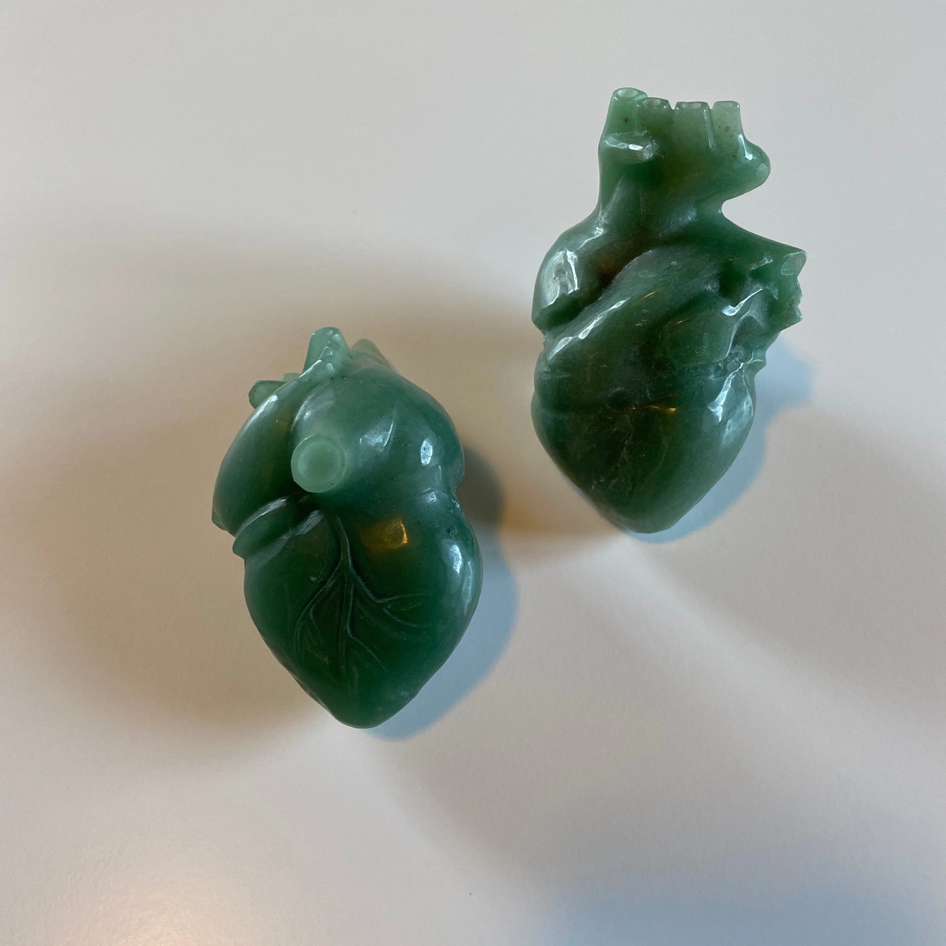 Green Aventurine Anatomical Heart