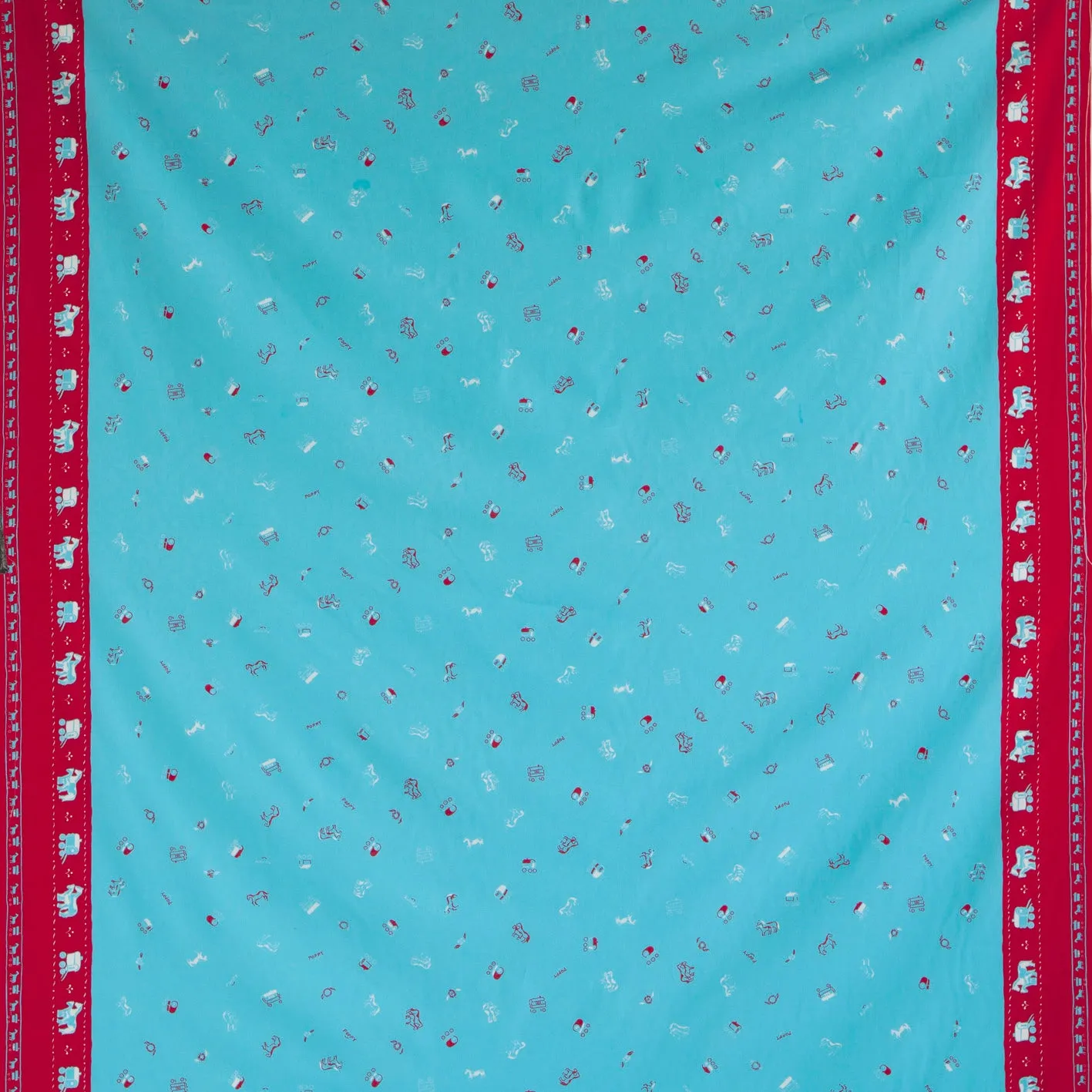 Gypsy Caravan Turquoise Fabric - Cotton