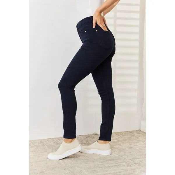 Judy Blue Full Size Garment Dyed Tummy Control Skinny Jeans