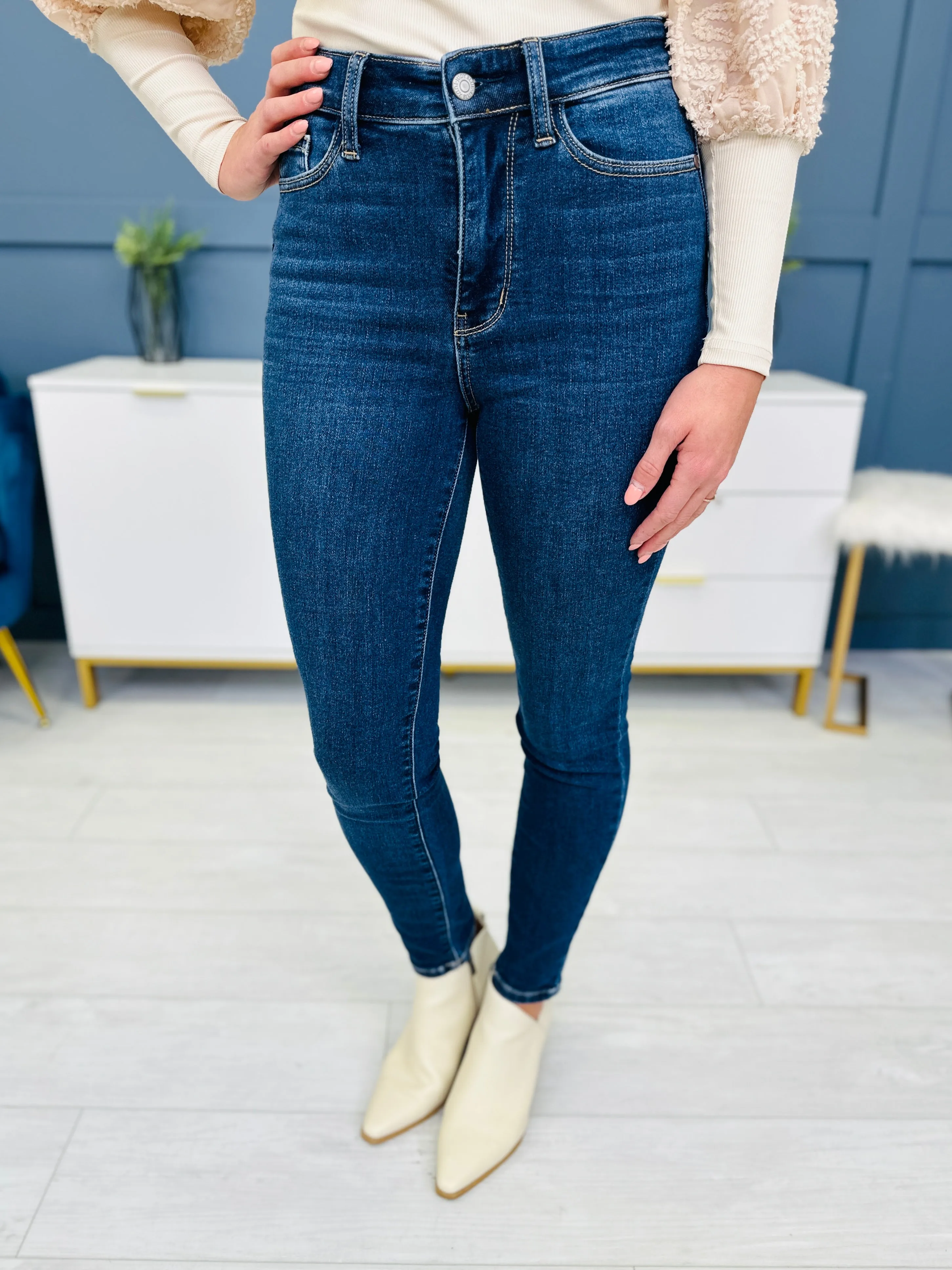 Judy Blue Warm Me Up Thermal Skinny Jeans in Reg/Curvy