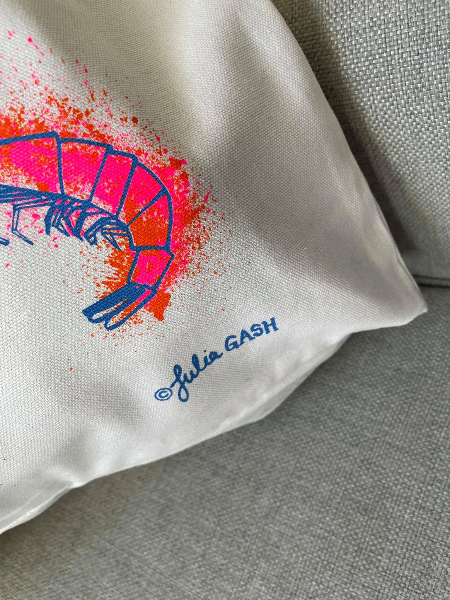 Julia Gash Orkney Neon Sealife Shopping Bag