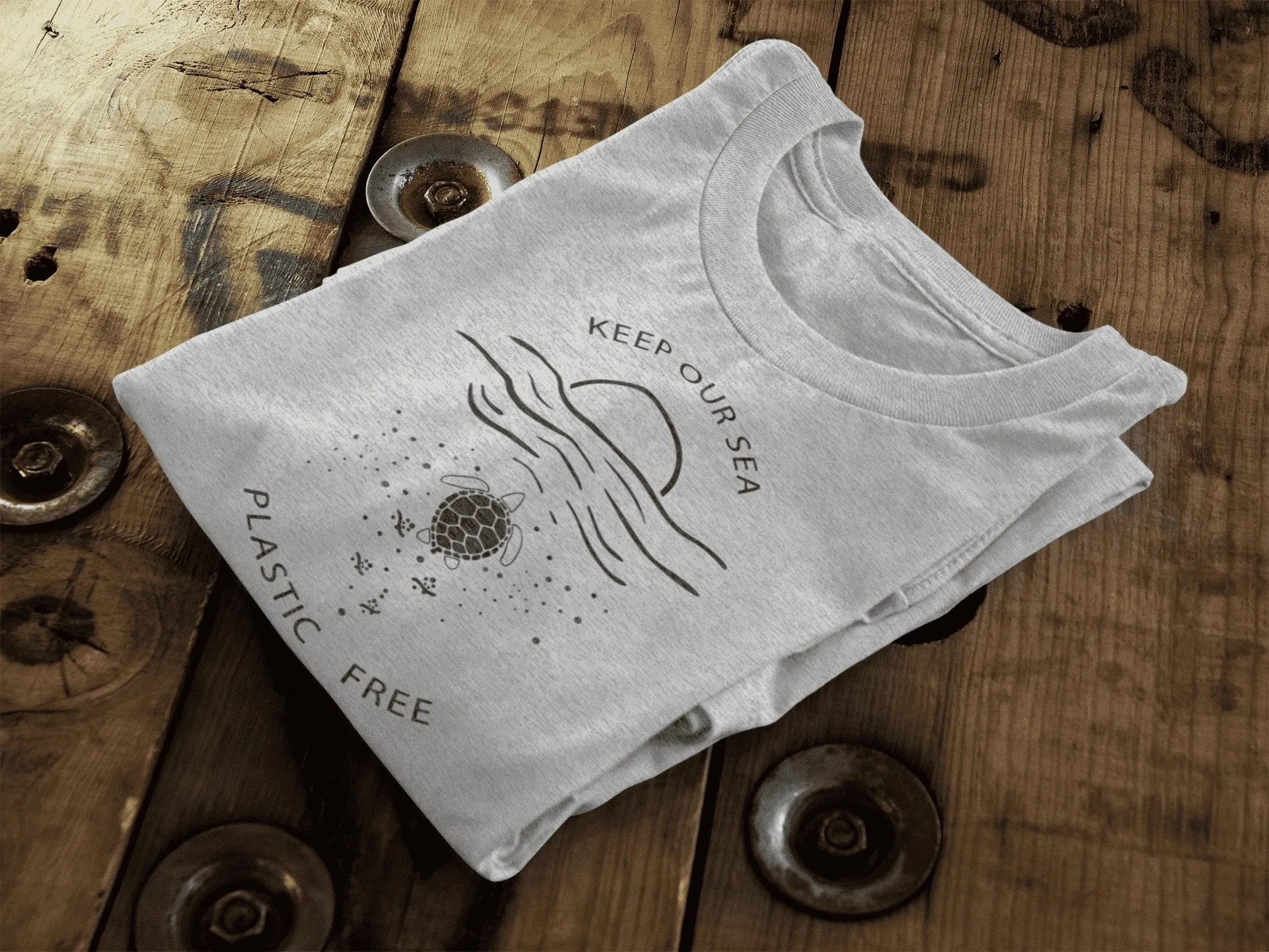 Keep Our Sea Plastic Free || Organic Cotton || Vegan Unisex T-Shirt