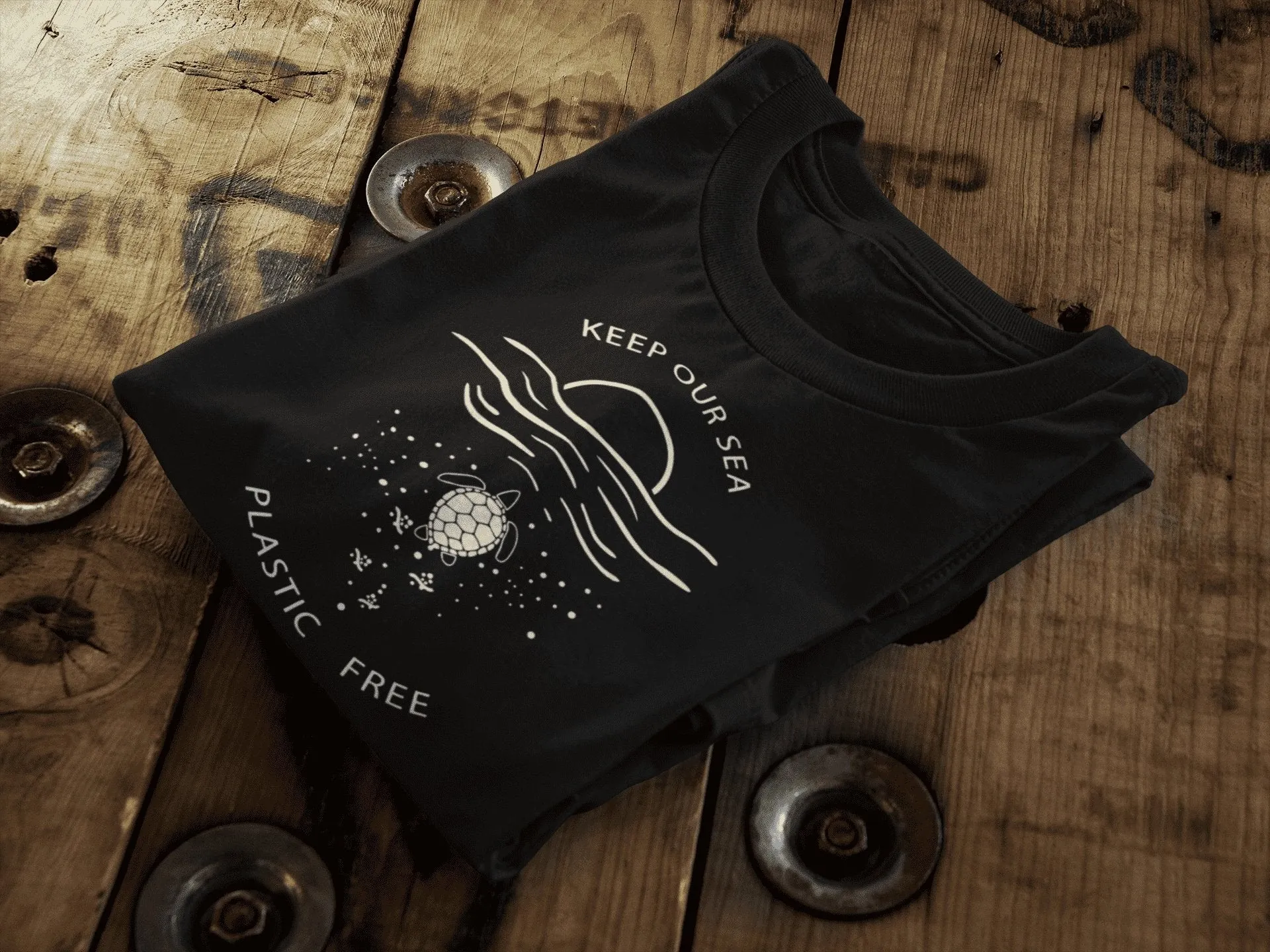 Keep Our Sea Plastic Free || Organic Cotton || Vegan Unisex T-Shirt